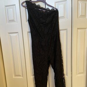 Madison Marcus Lace Jumpsuit, Black, Size S
